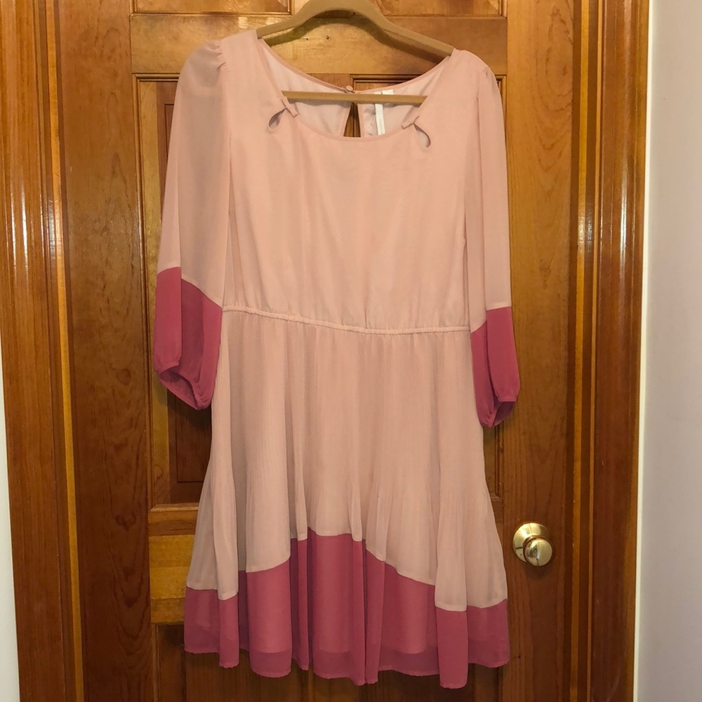 LC Lauren Conrad Pink Dress peach color